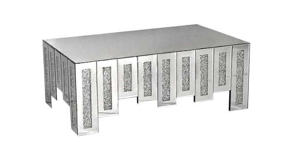 Diamond Crush Glass Coffee Table WXF-563