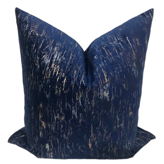 BLUE RAIN THROWN PILLOW