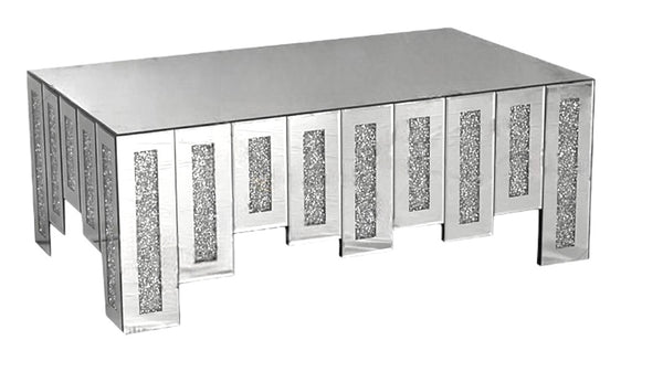 Diamond Crush Glass Coffee Table WXF-563