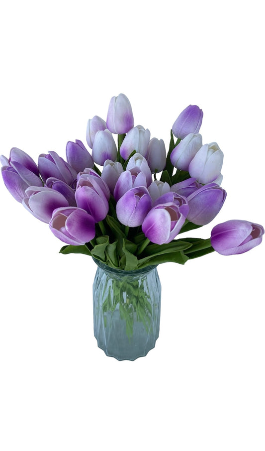 Tulip Artificial Flower Purple- pack of 5 stems