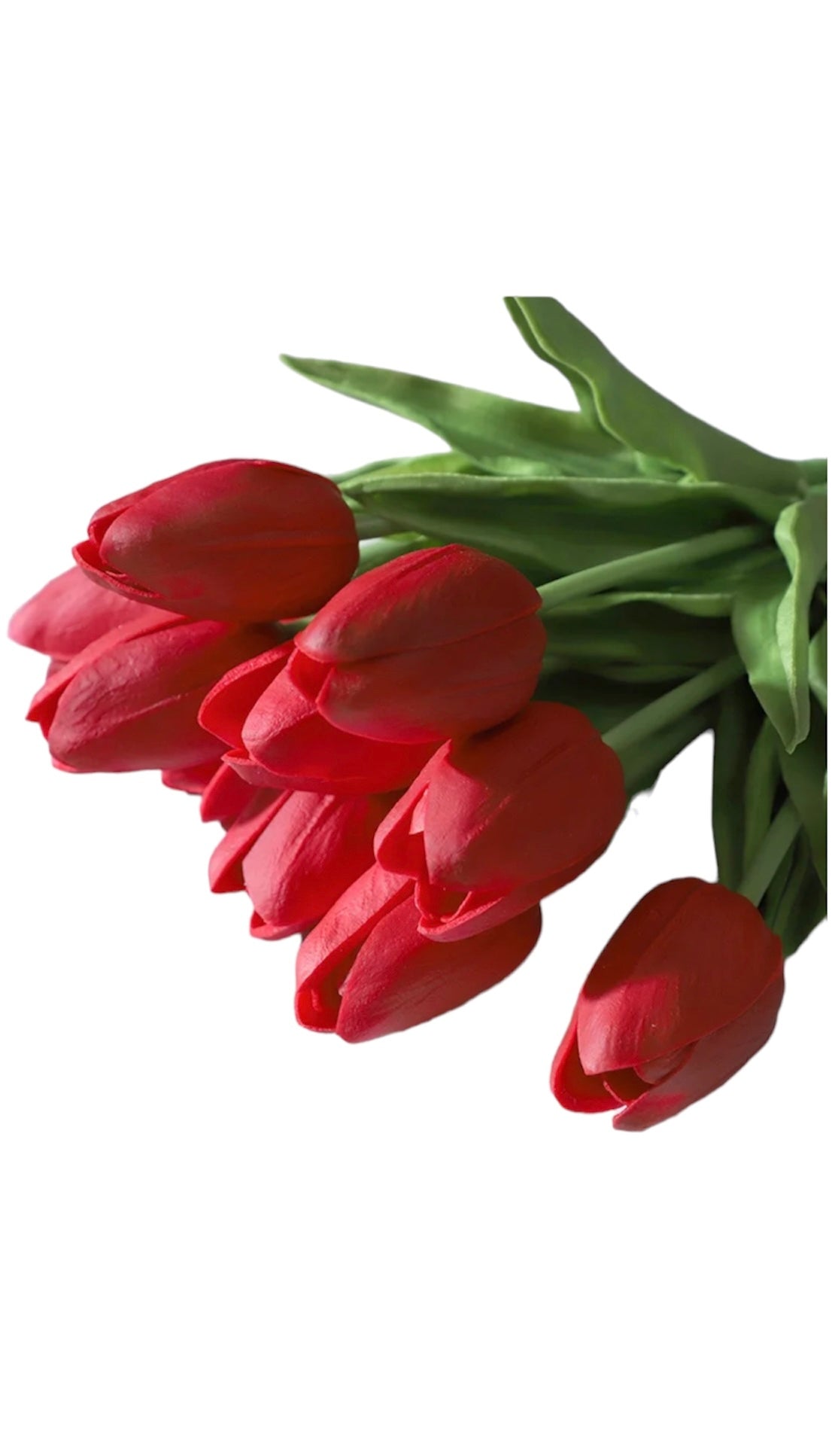 Tulip Artificial Flower Red- pack of 5 stems