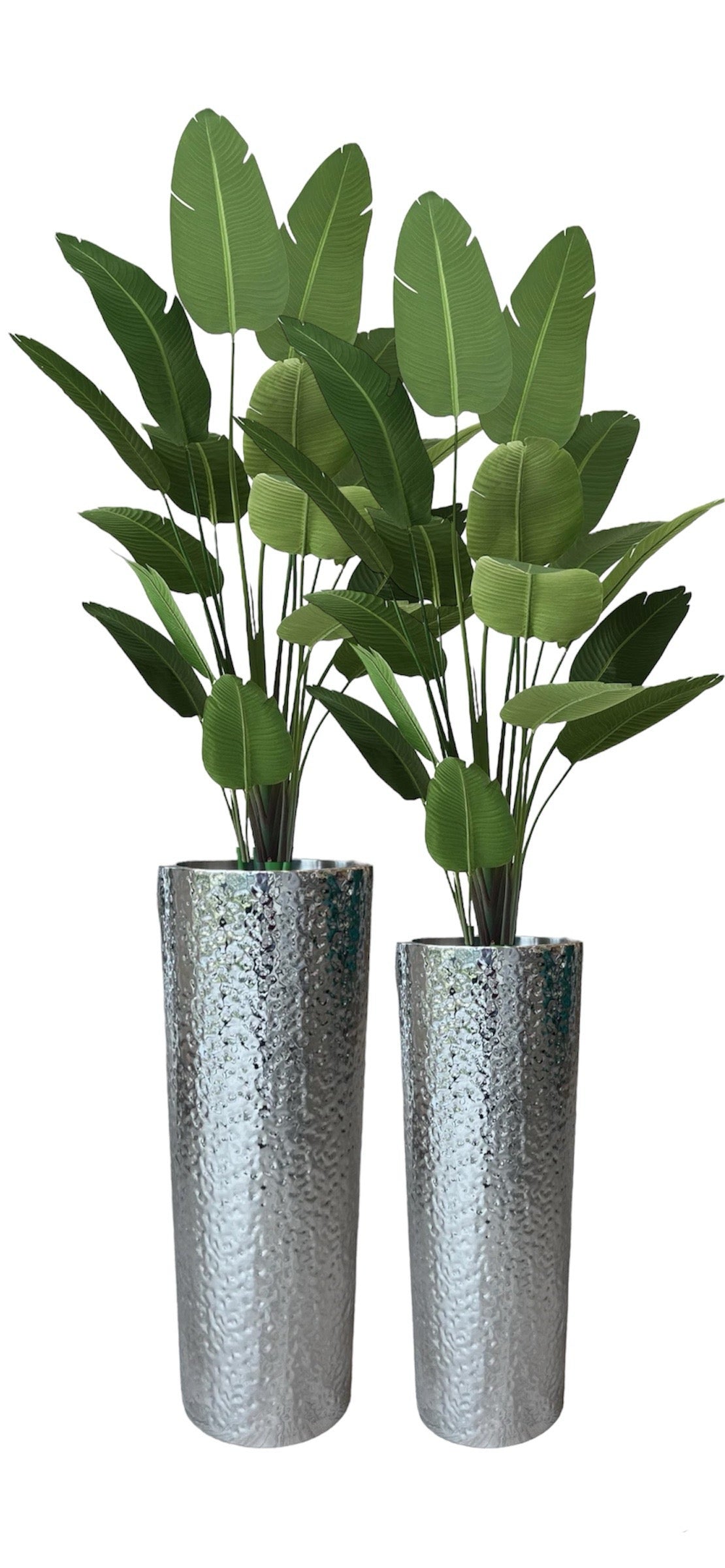 Mirror Silver Metal Fower Pot-MEDIUM