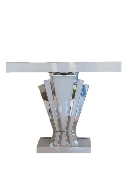 White Mirrored Console Table WXF-1218