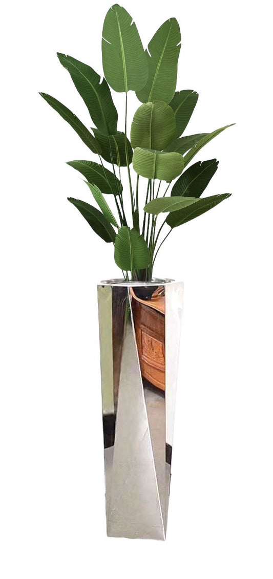 Modern Silver Vase-MEDIUM