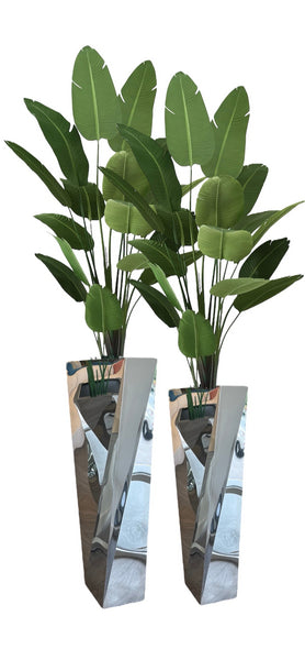Modern Twist Silver Vase-XLARGE