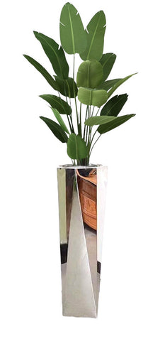 Modern Silver Vase-LARGE