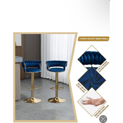 Noven Blue Barstools