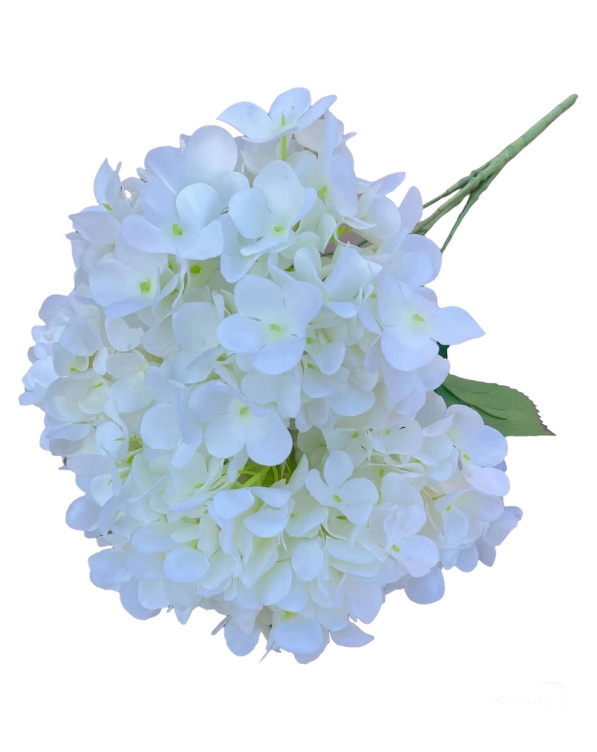 5 Heads Artificial Hydrangea White