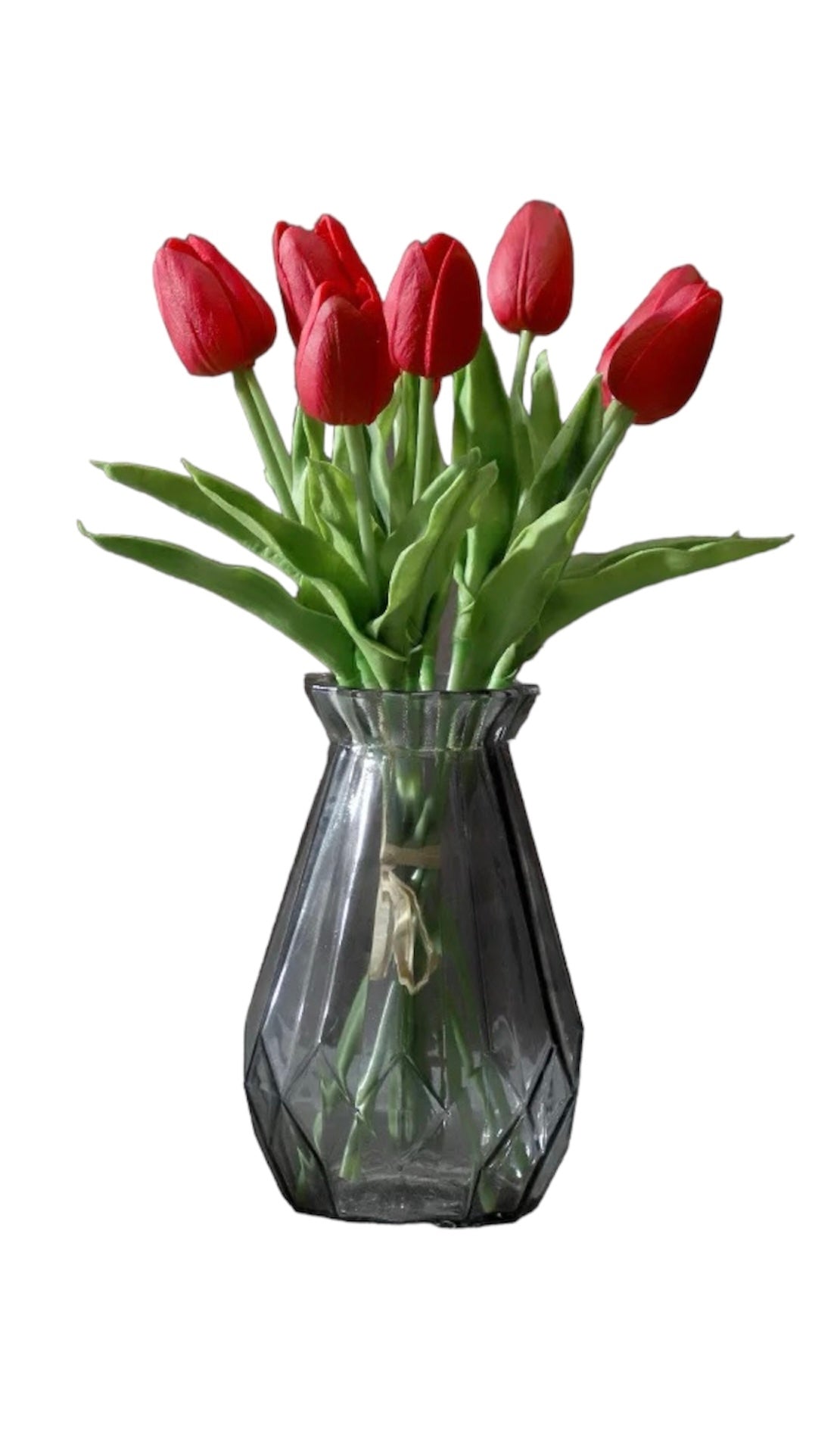 Tulip Artificial Flower Red- pack of 5 stems