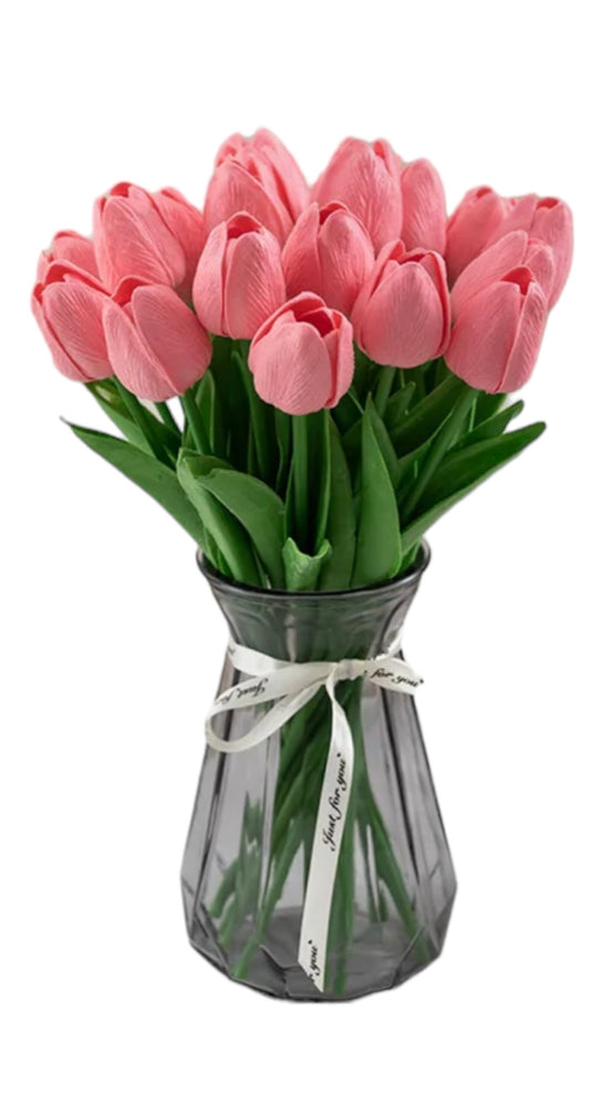 Tulip Artificial Flower Rose- pack of 5 stems