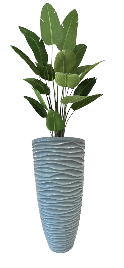 Fiberglass White Vase