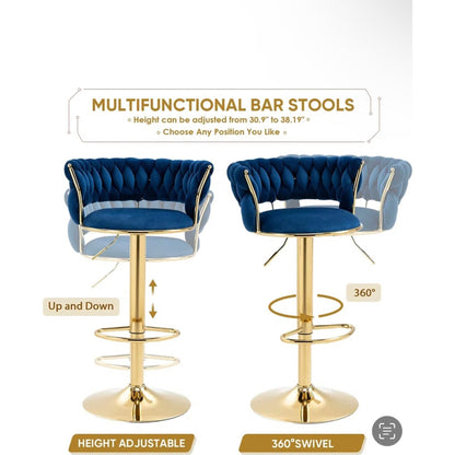 Noven Blue Barstools