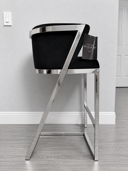 Modern designer bar furniture metal sliver leg bar chairs stool