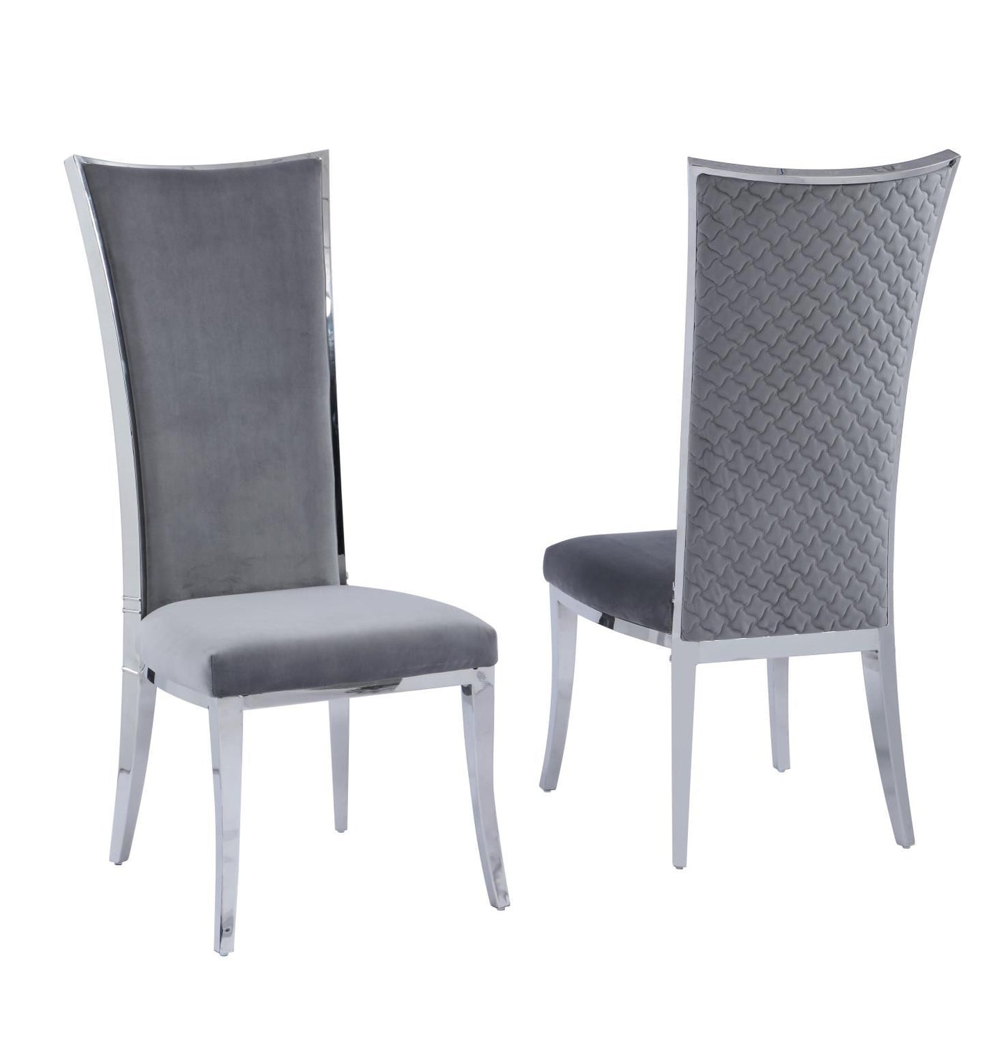 Sana Dining Grey Velvet Chair