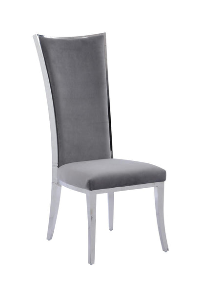 Sana Dining Grey Velvet Chair