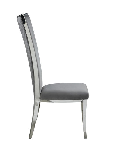 Sana Dining Grey Velvet Chair