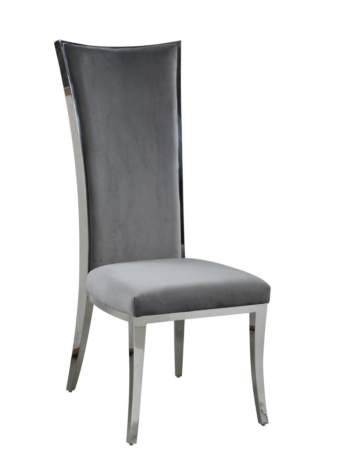 Sana Dining Grey Velvet Chair