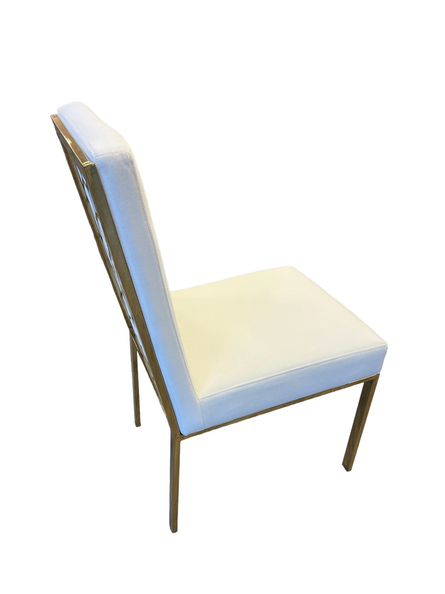 Diamond X Velvet Dining Chair Cream