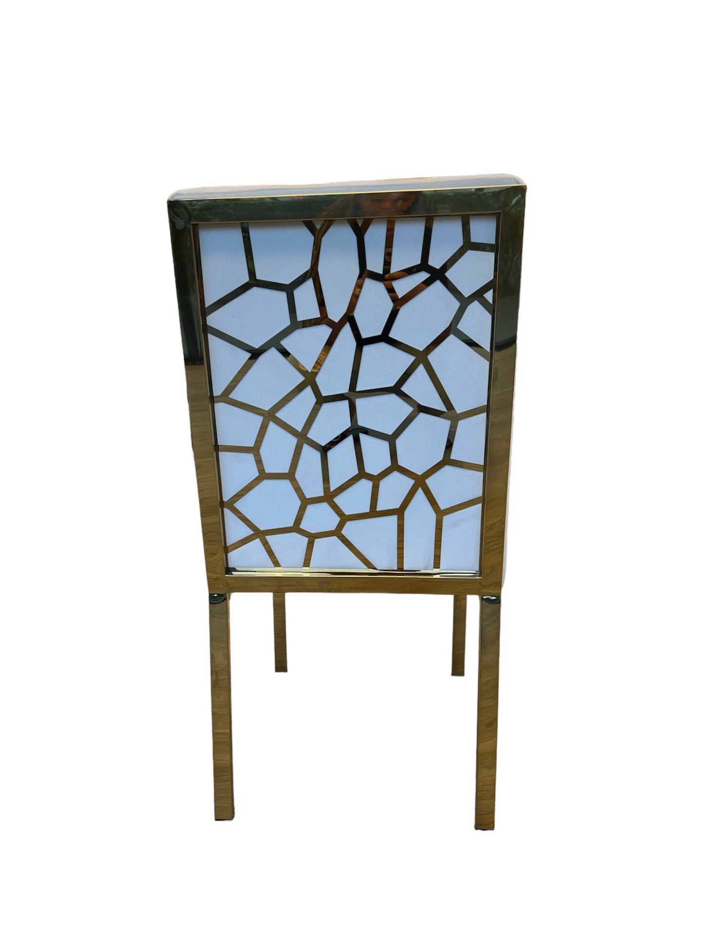 Diamond X Velvet Dining Chair Cream