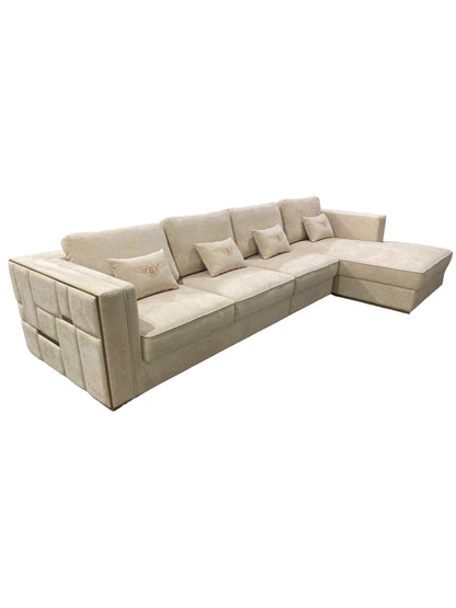 BENTLEY CREAM L SHAPE SOFA