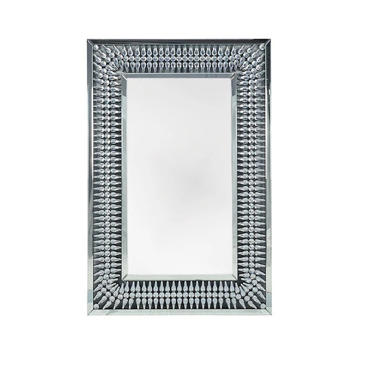 Teardrop Diamond Silver Wall Mirror WXM-1098