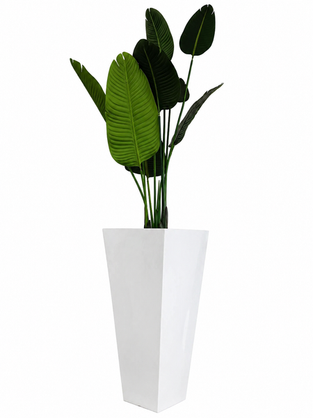Fiberglass Square Vase – Modern Large Planter & Floor Decor | Red Diamond