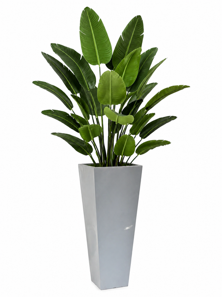 Fiberglass Square Vase – Modern Large Planter & Floor Decor | Red Diamond