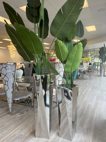Modern Silver Vase-MEDIUM