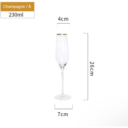 Classic Crystal Champagne Wine Glass