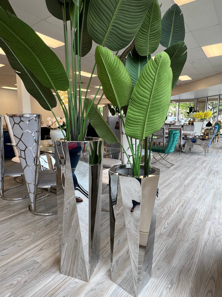 Modern Silver Vase-MEDIUM
