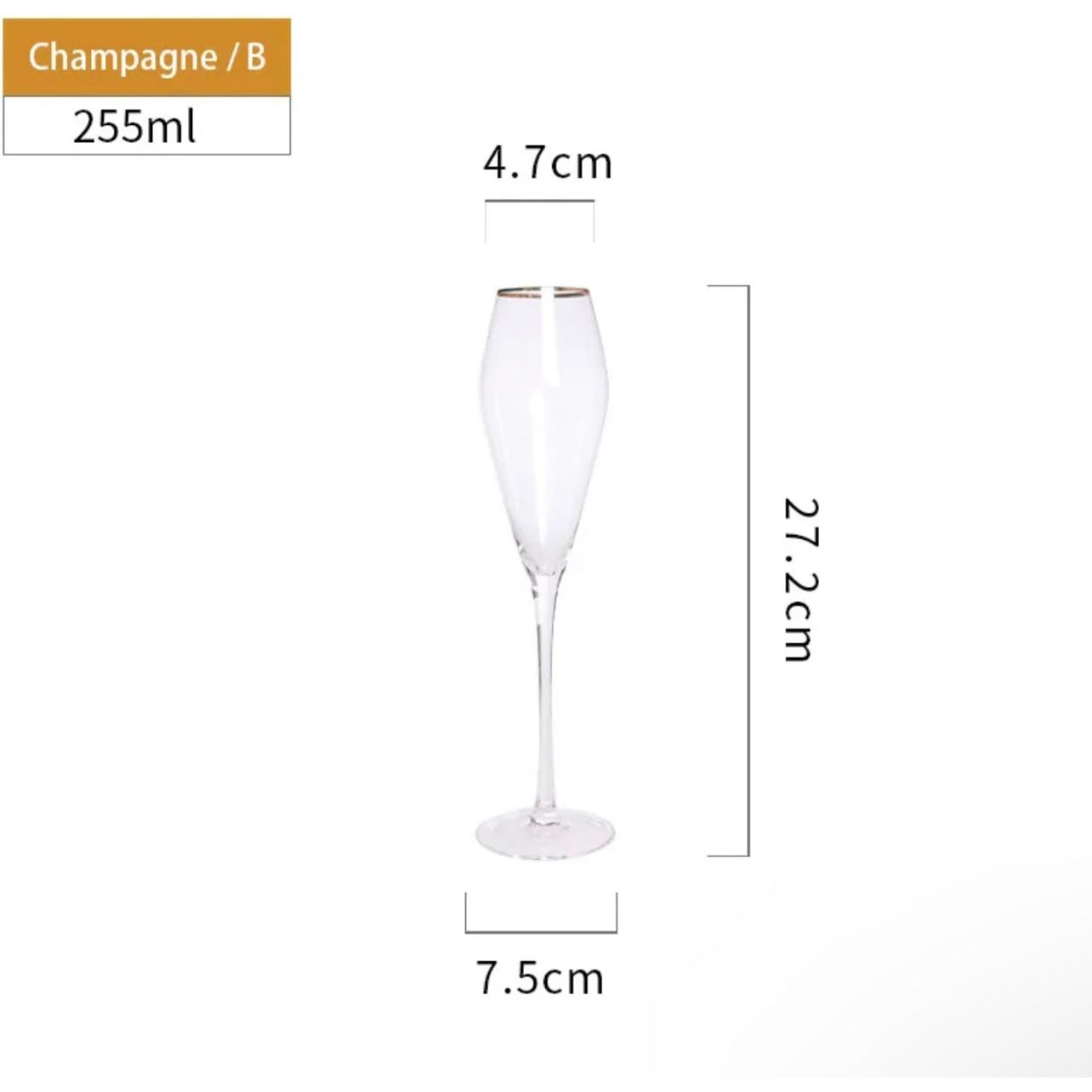 Classic Crystal Champagne Wine Glass