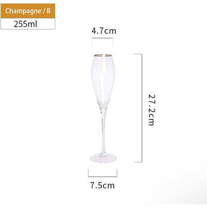 Classic Crystal Champagne Wine Glass