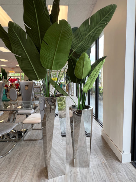 Modern Silver Vase-MEDIUM