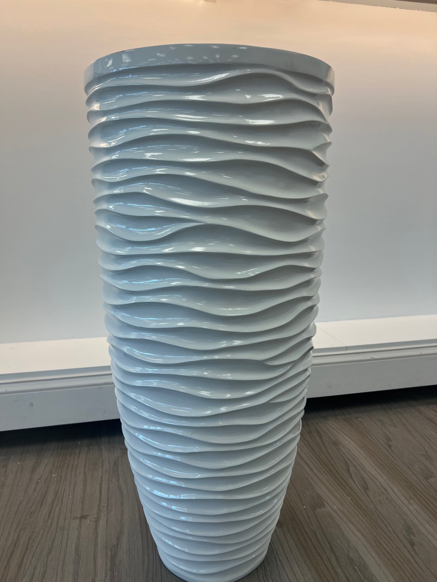 Fiberglass White Vase