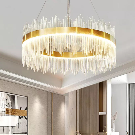 luxury crystal indoor lighting crystal pendant chandelier