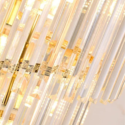 Modern luxury large gold chandelier