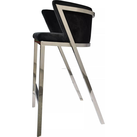 Modern designer bar furniture metal sliver leg bar chairs stool