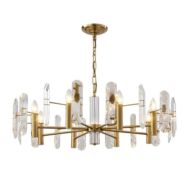 luxury up and down glass tube chandelier lamp