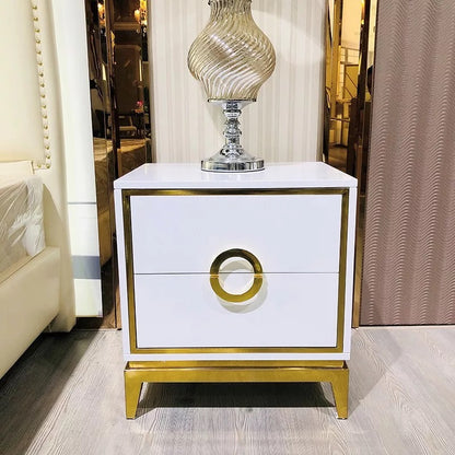 White Unique Bedroom Night Stands