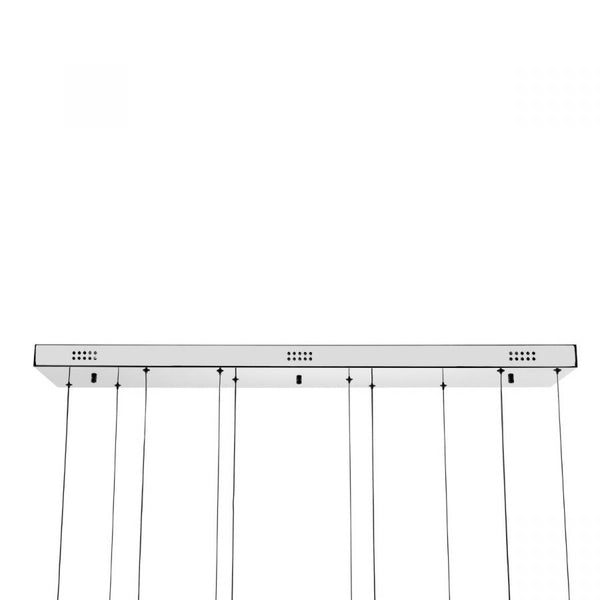 5 Hoop Crystal Progression Chandelier // Chrome
