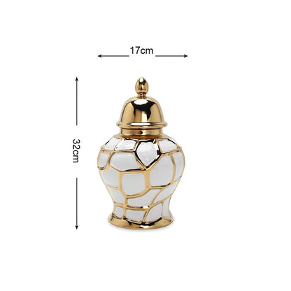 Luxury Golden Ginger Jar J198