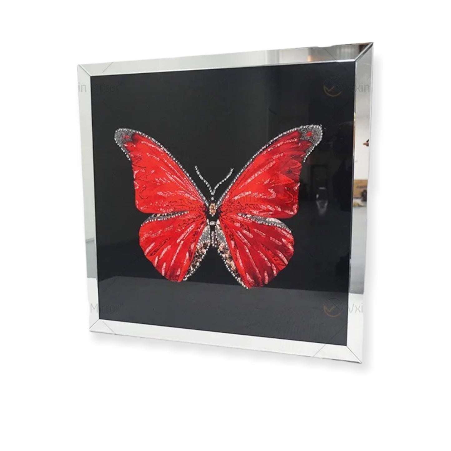 Resin butterfly mirror wall art WXMA-58