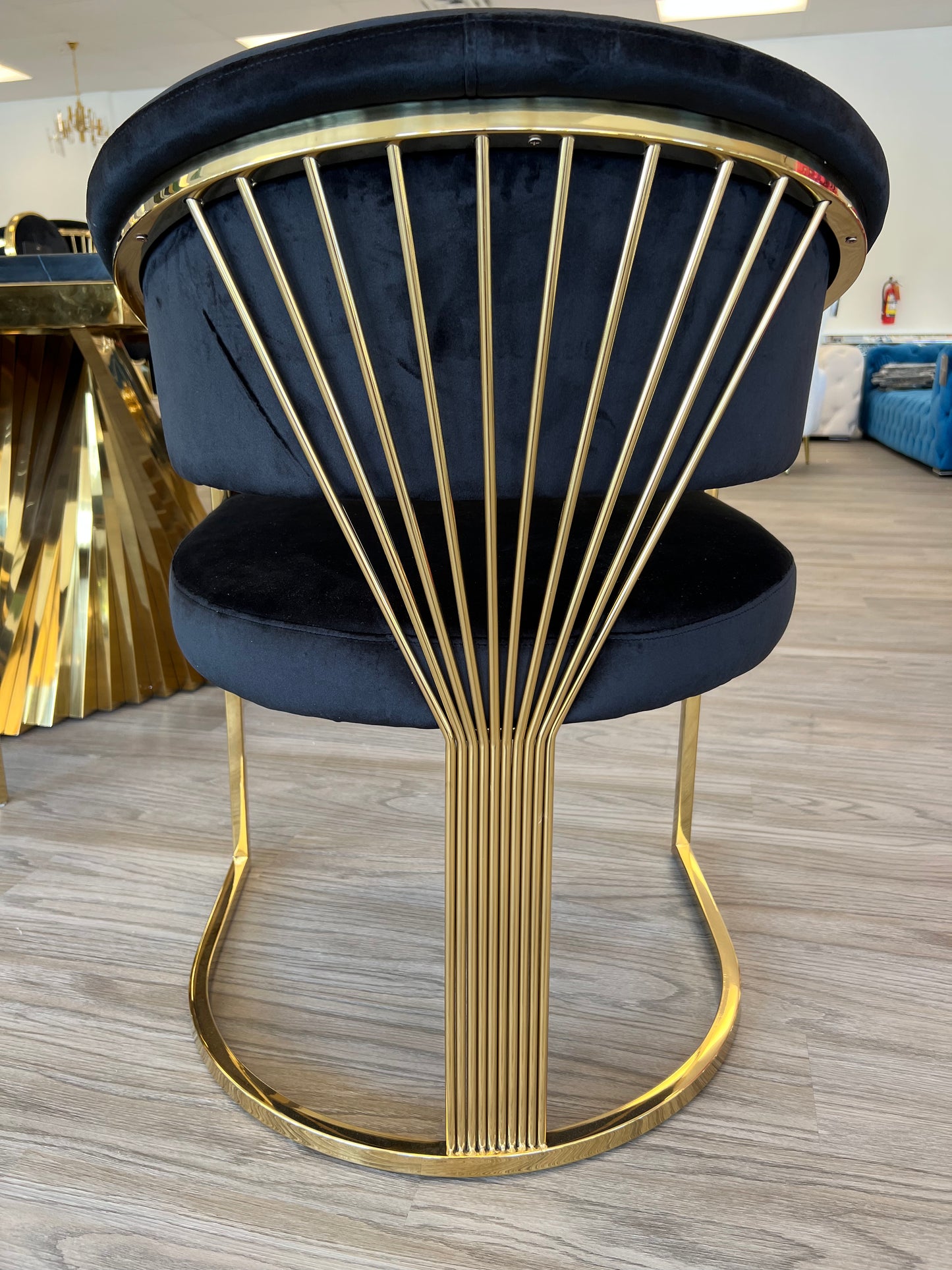 Nordic velvet dining chairs