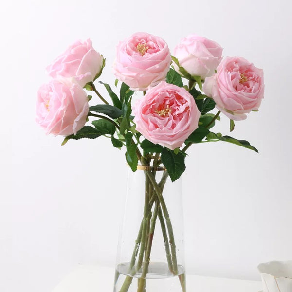 Artificial Real Touch Roses - pack of 5 Stems