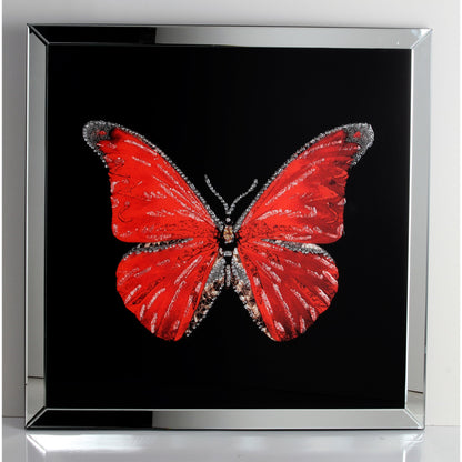 Resin butterfly mirror wall art WXMA-58