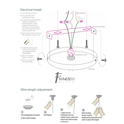 5 Hoop Crystal Progression Chandelier // Chrome