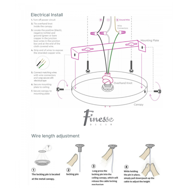 5 Hoop Crystal Progression Chandelier // Chrome
