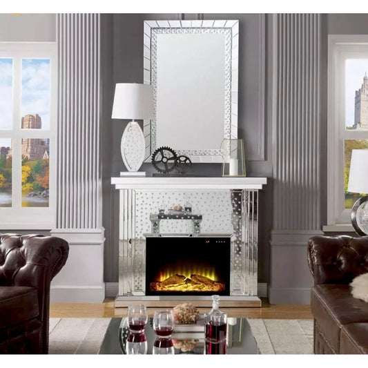 Luxury Electric LED Mirror Fire Place WXF-1097