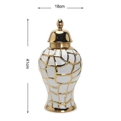 Luxury Golden Ginger Jar J198