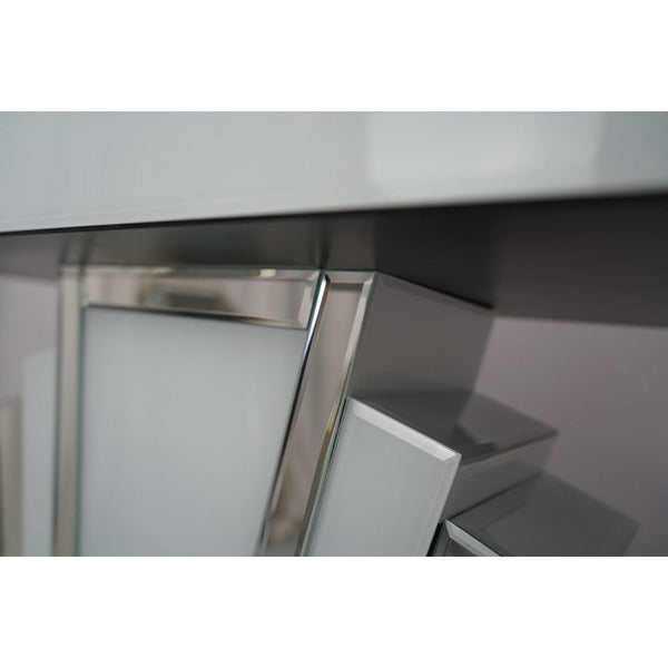 White Mirrored Console Table WXF-1218